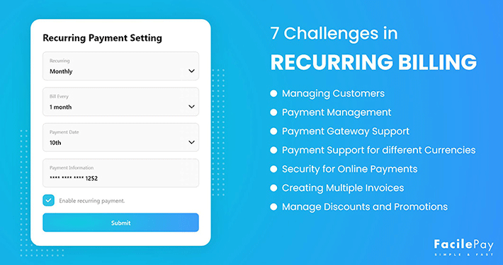 7 Challenges in Recurring Billing